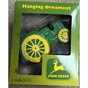 ENESCO JOHN DEERE Tractor 620 Christmas Ornament, 2000 ORIGINAL BOX Vintage